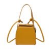 PU Small Square Shoulder Bag - yellow