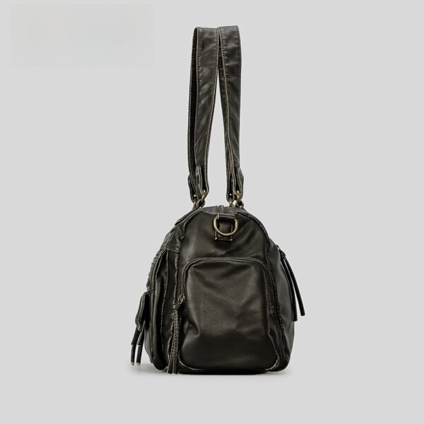 Retro Changing Crossbody Shoulder Bag - color brown