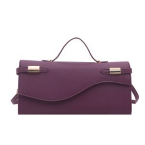 Retro-style handbag, underarm bag, shoulder bag, crossbody bag - purple