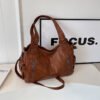 Womens Large Capacity Tote Bag - bronw