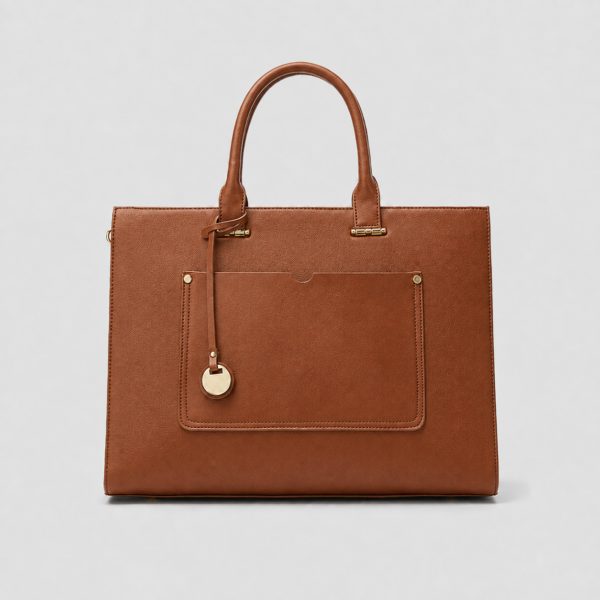 Laptop Tote Bag - color brown