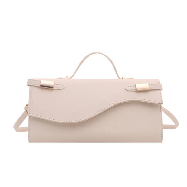 Retro-style handbag, underarm bag, shoulder bag, crossbody bag - off-white