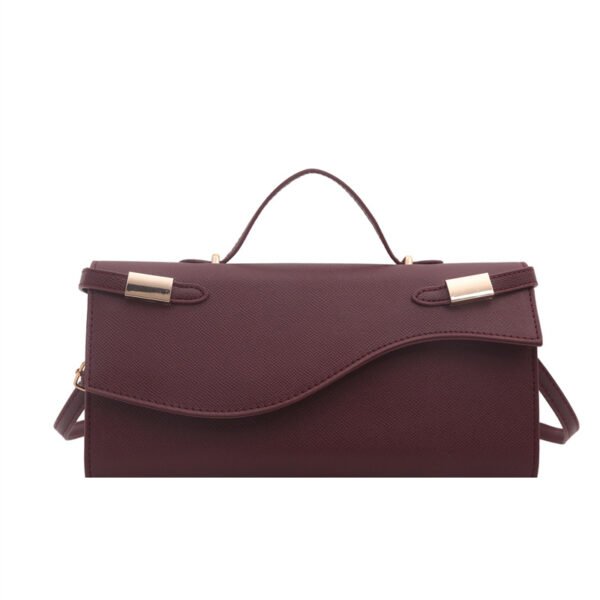 Retro-style handbag, underarm bag, shoulder bag, crossbody bag - red