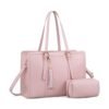 Computer Bag with Clutch - pink