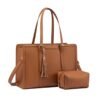 Computer Bag with Clutch - brown