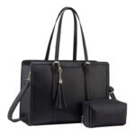 Computer Bag with Clutch - black