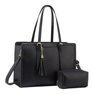 Computer Bag with Clutch - black