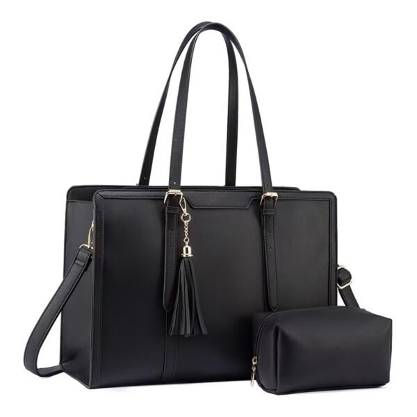 Computer Bag with Clutch - black