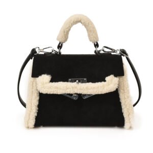 Korean Style Crossbody Bag - black